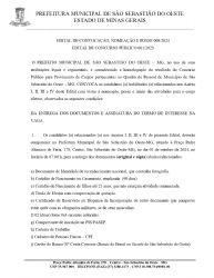 Edital de Convocação, Nomeação e Posse 008/2024 - Edital de Concurso Público 001/2023