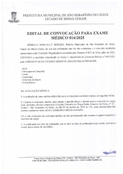 Edital de Convocação para Exame Médico 014/2025