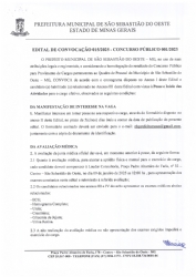 Edital de Convocação 015/2025 - Concurso Público 001/2023