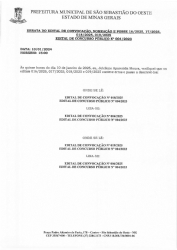 Errata do Edital de Convocação, Nomeação e Posse 16/2025, 17/2025, 18/2025, 19/2025 - Edital de Concurso Público N° 004/2023