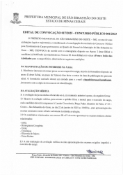 Edital de Convocação 017/2025 - Concurso Público 001/2023