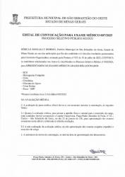 Edital de Convocação para Exame Médico 007/2025 - Processo Seletivo Público 002/2023