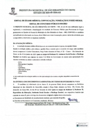 Edital de Exame Médico, Convocação, Nomeação e Posse 005/2025 - Concurso Público 004/2023