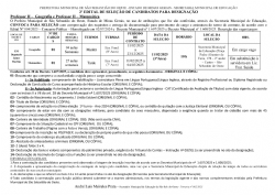 Edital 02/2025 - Convocação Professor II (Matemática e Geografia)