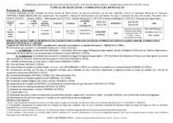 Edital 03/2025 - Seleção e Convocação Professor II (Matemática)