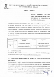 Edital 005/2025 - Processo Seletivo - (Médico ESF)