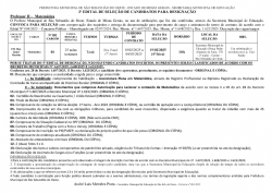 Edital 03/2025 - Seleção e Convocação Professor II (Matemática) - Em subst.