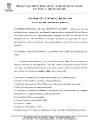 Edital de Convocação 04/2024 - Processo Seletivo Público 03/2023