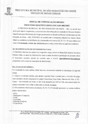 Edital de Convocação 003/2024 - Processo Seletivo 002/2023