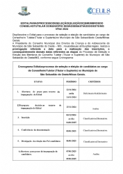 Edital para o Processo de Seleção e Eleição dos Membros do Conselho Tutelar do Município de São Sebastião do Oeste/MG nº 04/2024