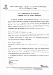 Edital de Convocação 002/2025 - Processo Seletivo Público 003/2023