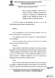 Altera o Decreto Municipal nº 1.607, de 21 de janeiro de 2025 que estabelece critérios para a inscrição e a contratação de profissionais para atuação na Rede Municipal de Ensino