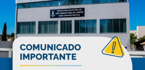 Atenção - Comunicado de Manutenção
