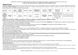 Convocação Monitor de Creche - Edital 01/2026 (01.10.2026)