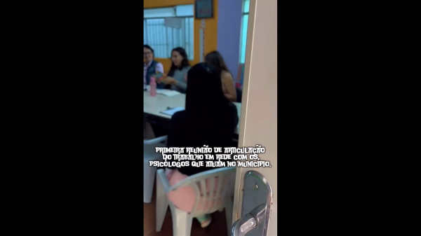 Primeira reunião de articulação do trabalho em rede com os psicólogos que atuam em São Sebastião do Oeste