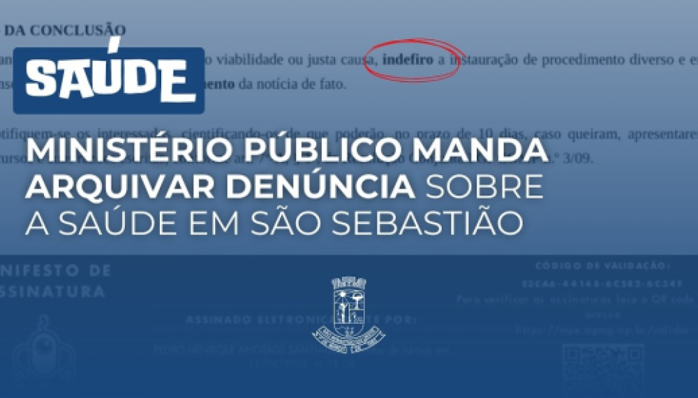 Arquivamento da notícia que investigava possíveis irregularidades