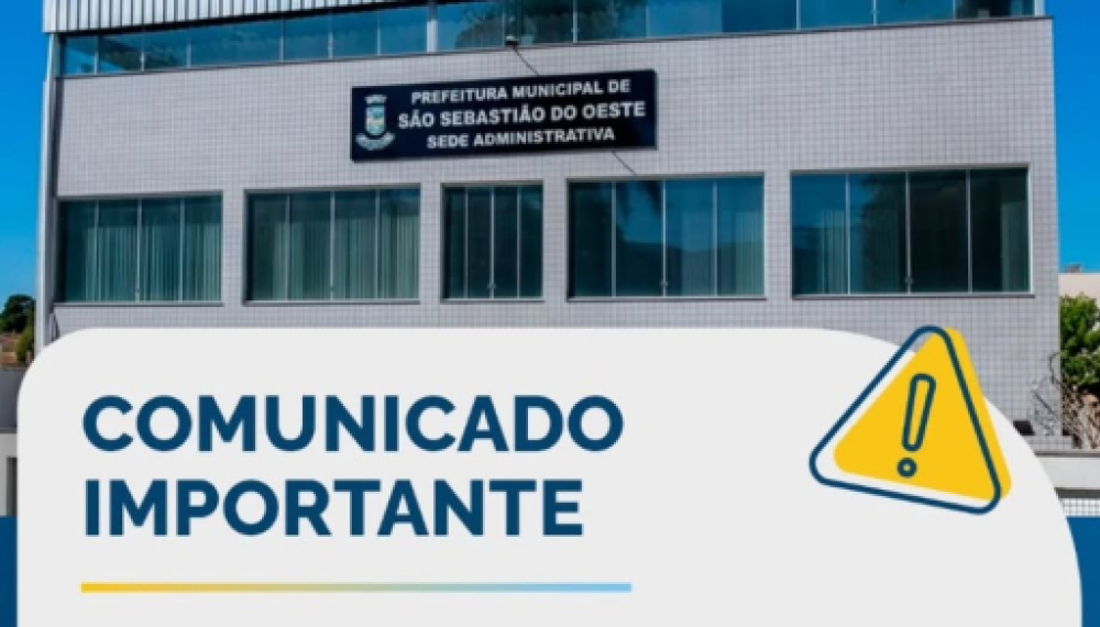 Atenção - Comunicado de Manutenção