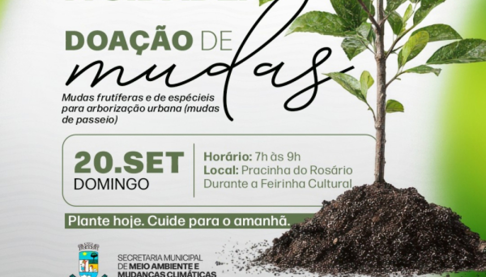 Uma cidade mais verde começa com pequenas atitudes.