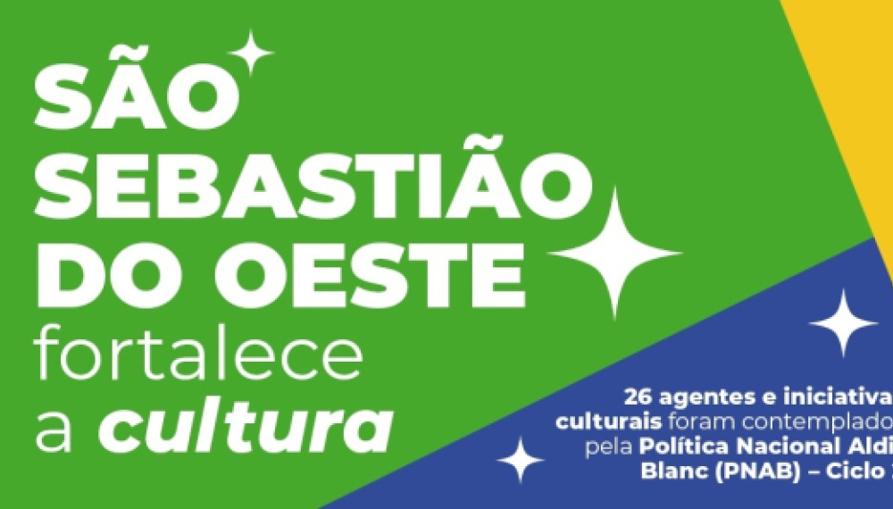 São Sebastião do Oeste segue fortalecendo a cultura por meio de políticas públicas.