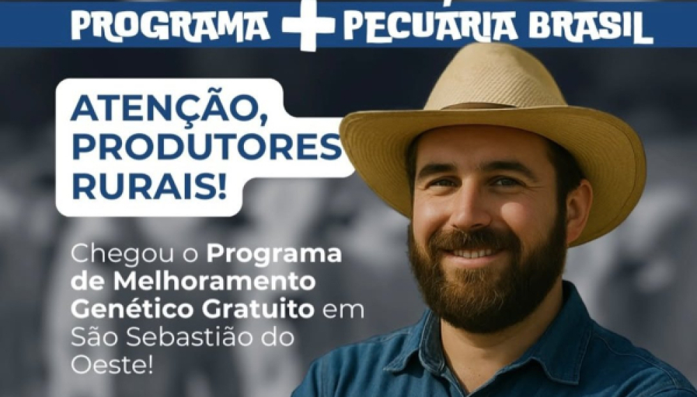 Atenção, produtores rurais de São Sebastião do Oeste