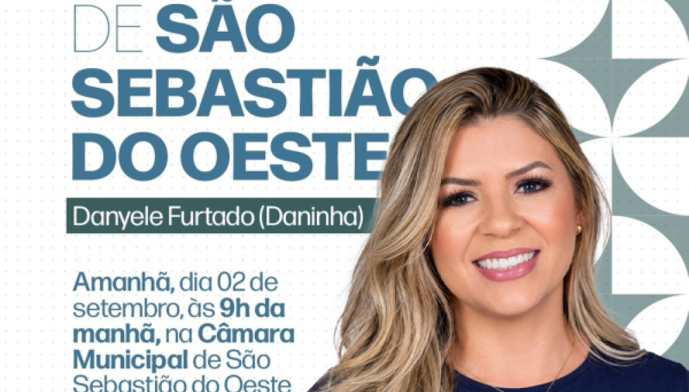 Posse da Primeira Prefeita de São Sebastião do Oeste